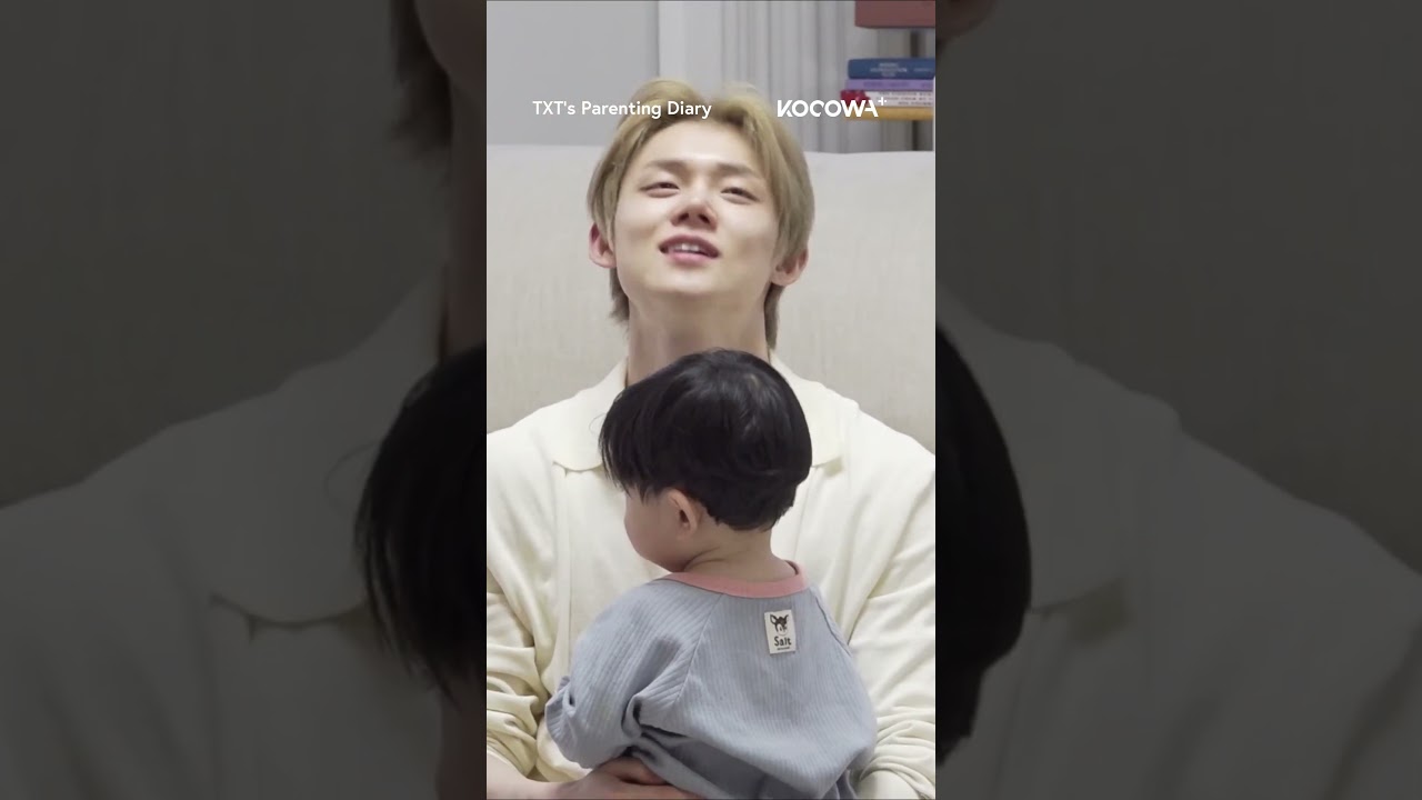 #YEONJUN stops the baby&rsquo;s tears in the funniest way! #kvariety #txt #txtsparentingdiary #soobin