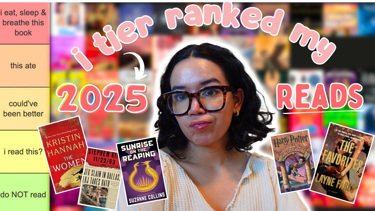 tier ranking the 100+ books i read in 2025 🤩📚