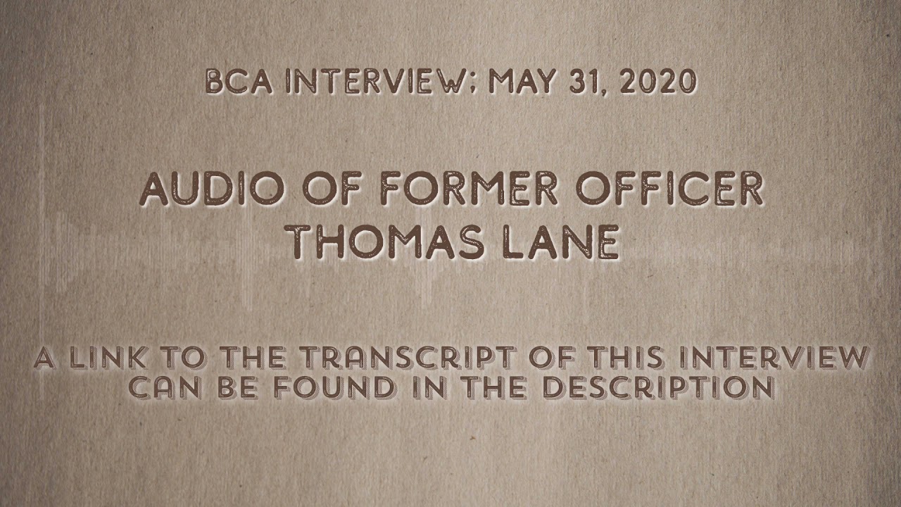 FULL: Thomas Lane interview by BCA (link to new one with cleaned up audio in description)