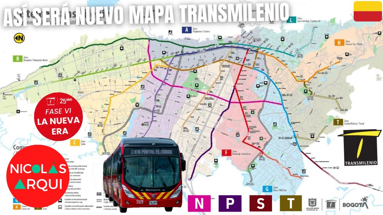 Así será TransMilenio para 2030 en Bogotá 🇨🇴 - Nuevo mapa y licitación de buses “Nueva Era” Fase VI