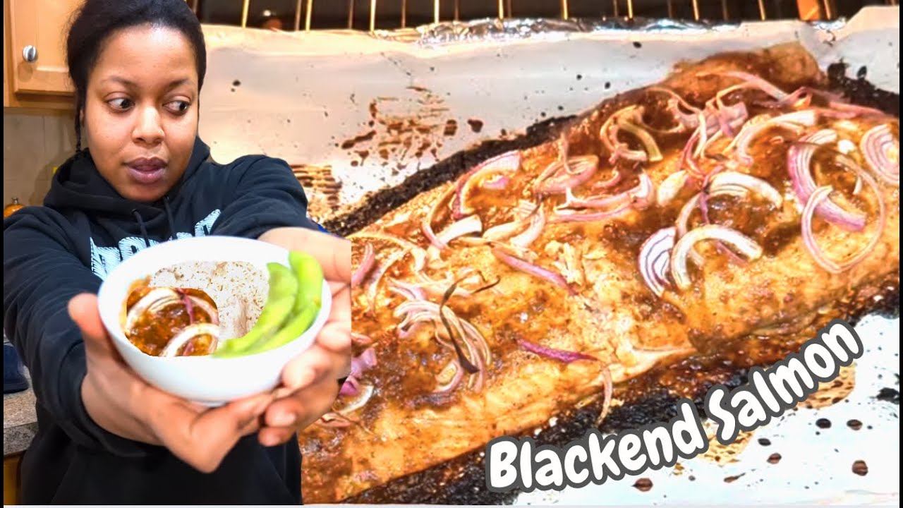 My Mommy's Delicious 'Secret' Miso Sauce Blackened Salmon 
