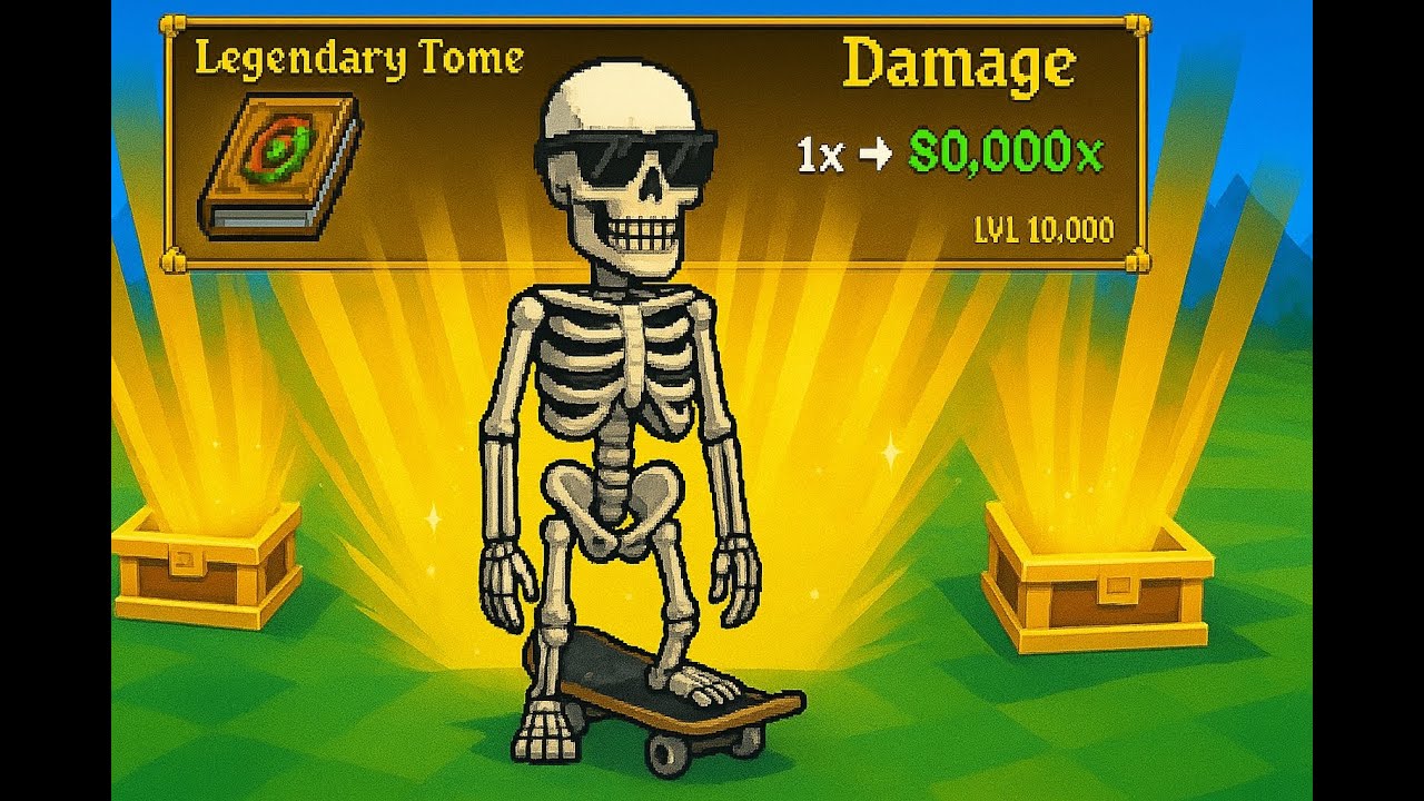 Megabonk &ndash; Calcium Run! Level 10,000 Damage Build & Chest Rewards