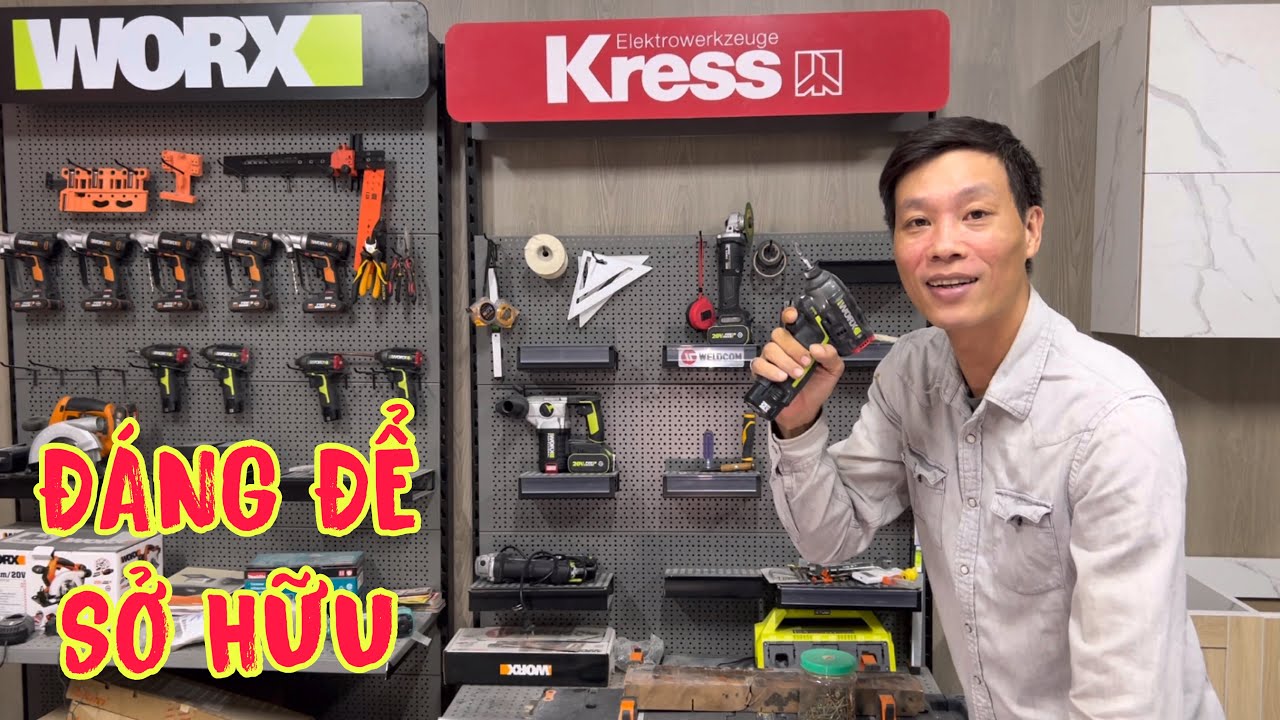 Chiếc m&aacute;y khoan vặn v&iacute;t rất N&Ecirc;N C&Oacute; trong tủ đồ XƯỞNG NỘI THẤT WU132