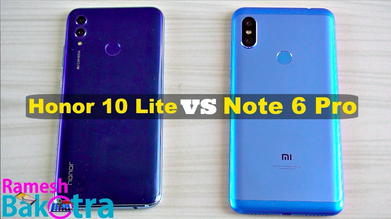 Honor 10 Lite vs Redmi Note 6 Pro SpeedTest and Camera Comparison