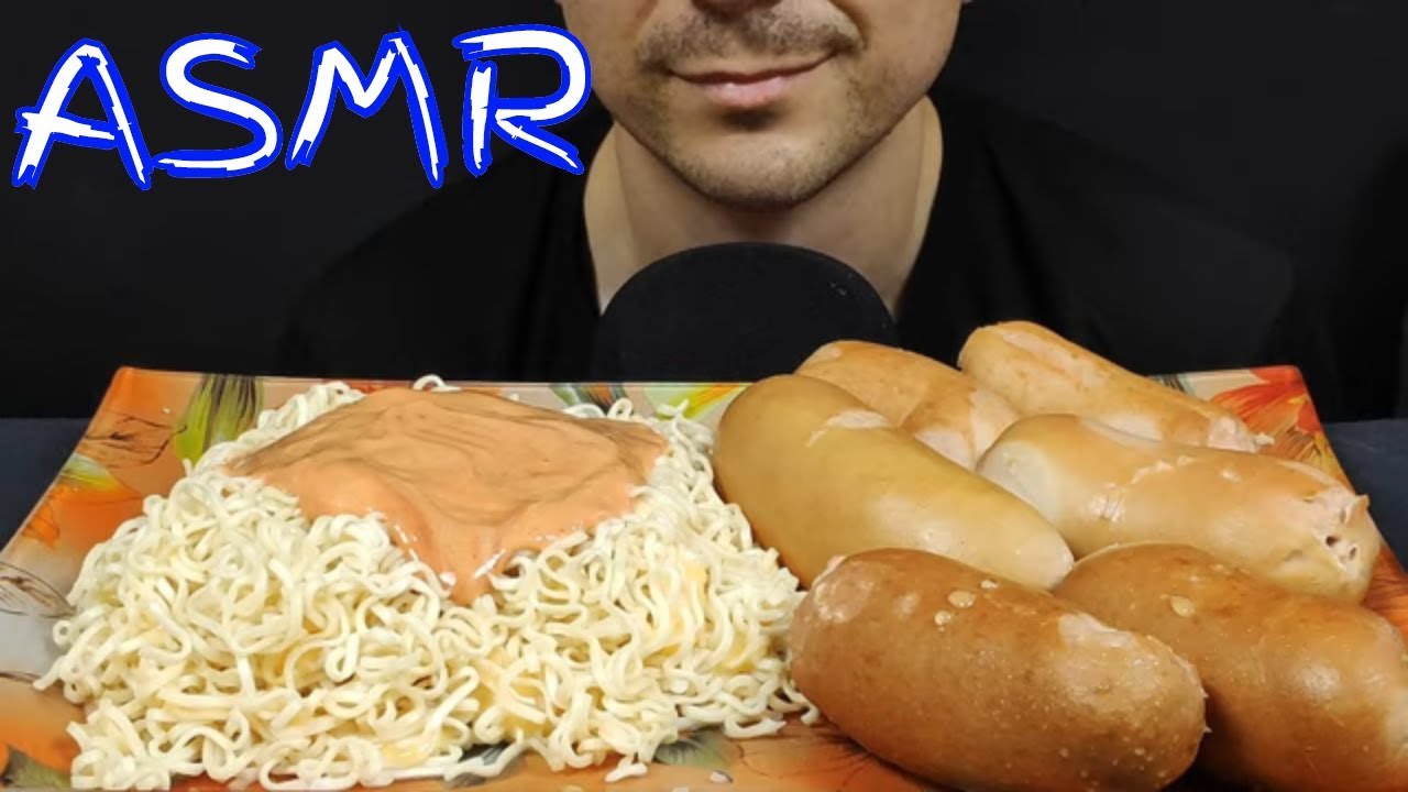 АСМР САРДЕЛЬКИ С ЛАПШОЙ МУКБАНГ | ASMR SAUSAGE WITH NOODLES MUKBANG  | 먹방