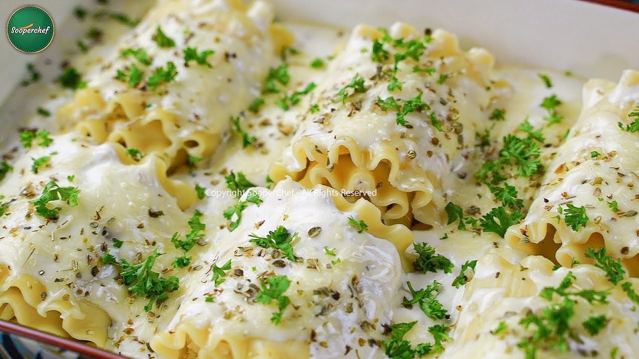 Creamy Chicken Alfredo Lasagna Rolls: Cheesy, Dreamy, and Delicious by SooperChef