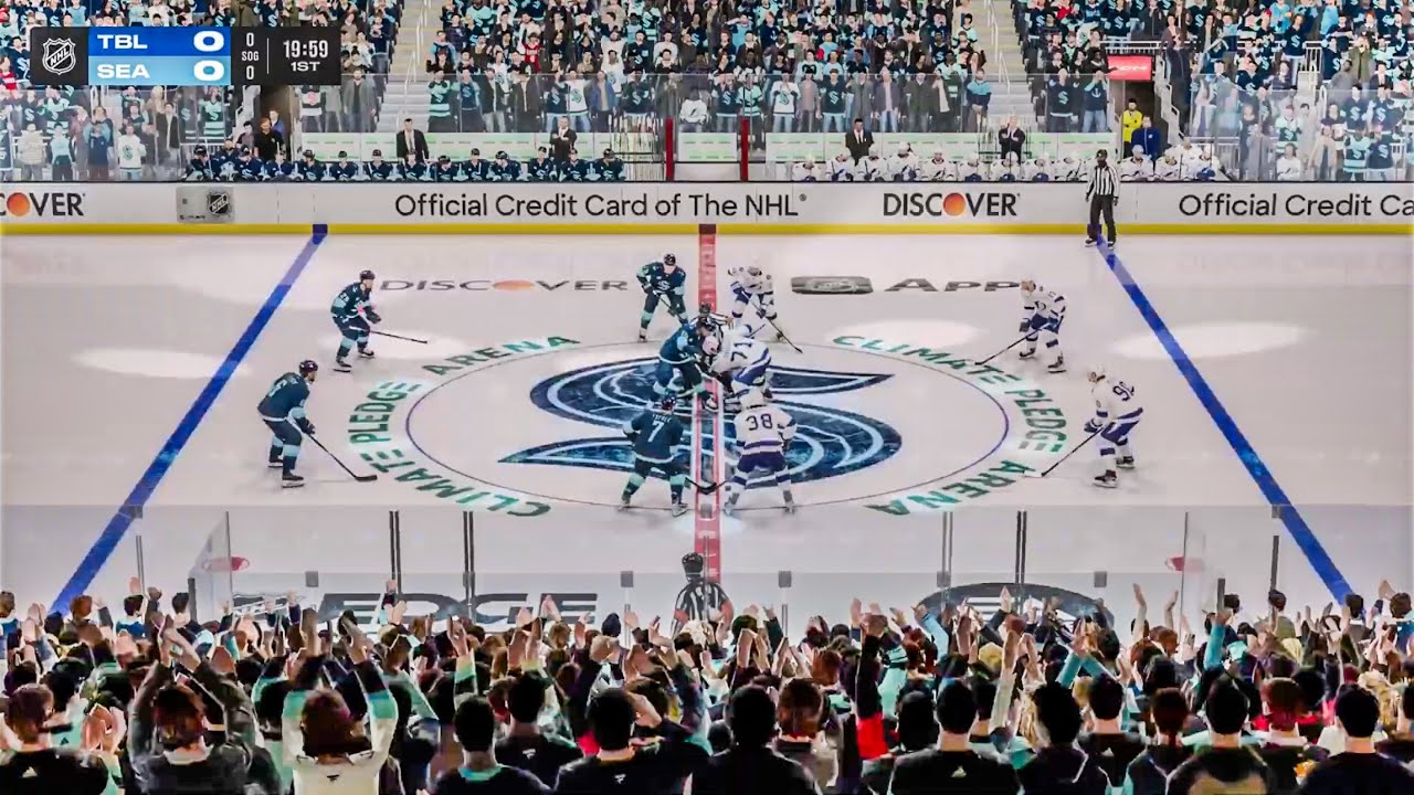 Матч «Сиэтл Кракен» против «Тампа Бэй Лайтнинг» 17.03.2026, NHL 26.