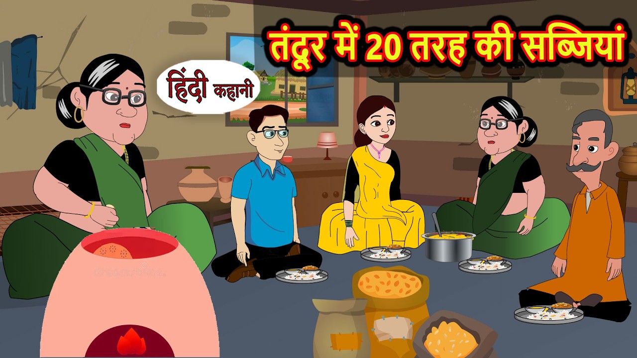 20 types of vegetables in tandoor | Hindi Story | Bedtime Stories | Moral Story | Fairy Tales | Storytime