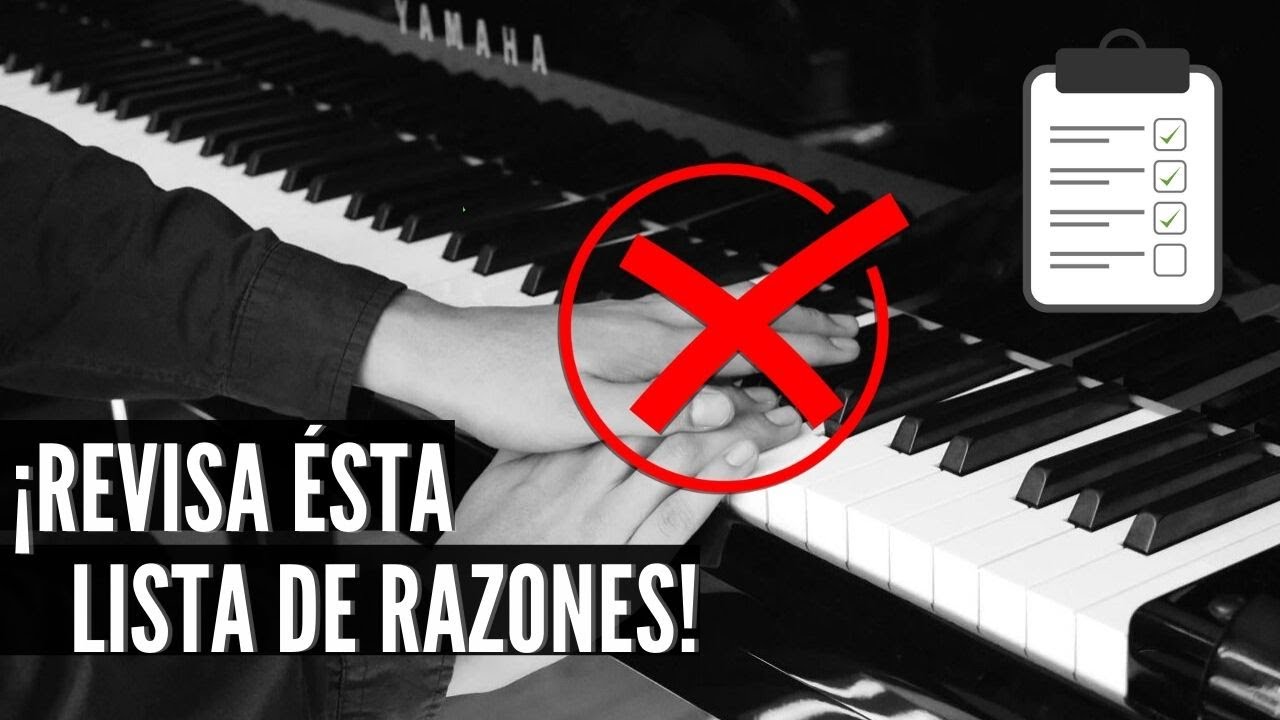 ¿No te sale algo en el piano? ... Aquí te digo por qué.