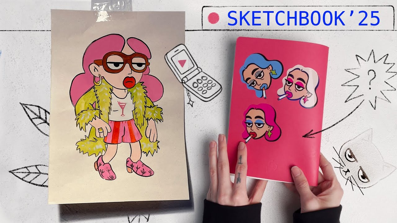 Тайна розового скетчбука/ Sketchbook tour 2025