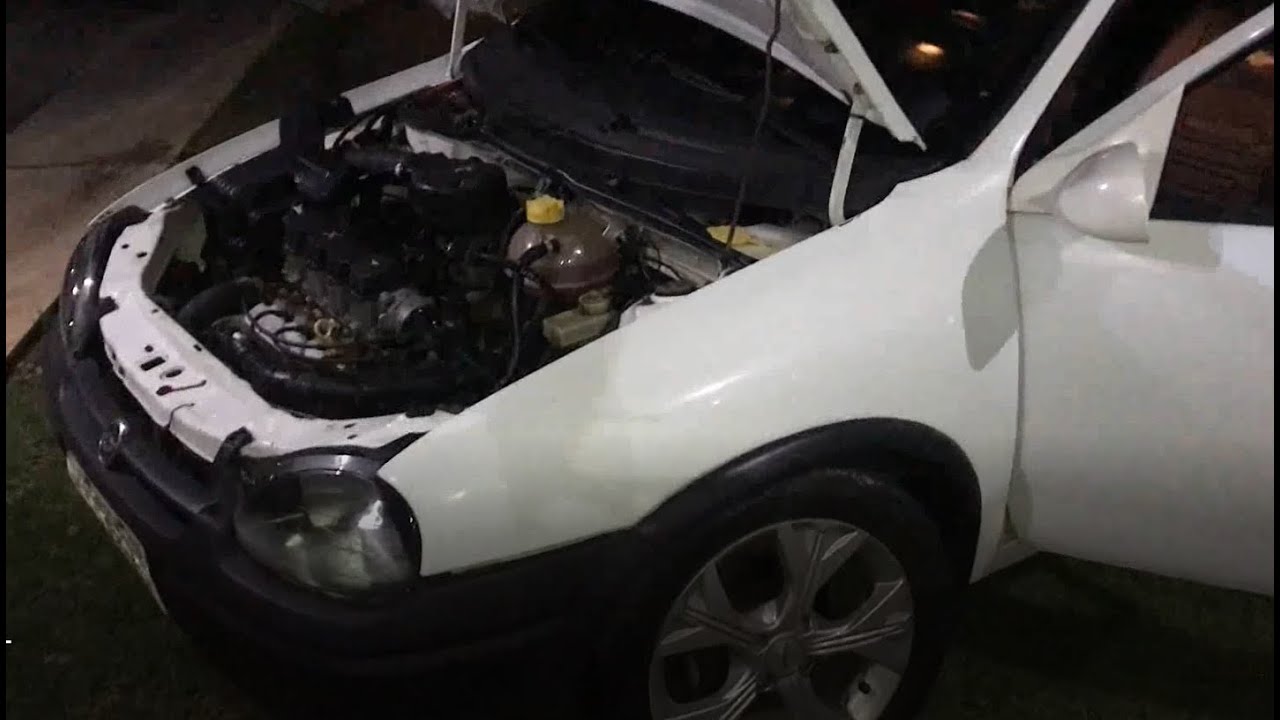 Adaptação de ar condicionado no Corsa Wind.