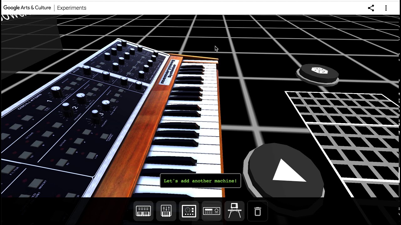 AR Synth 3D Desktop MemoryMoog Instrument Detail