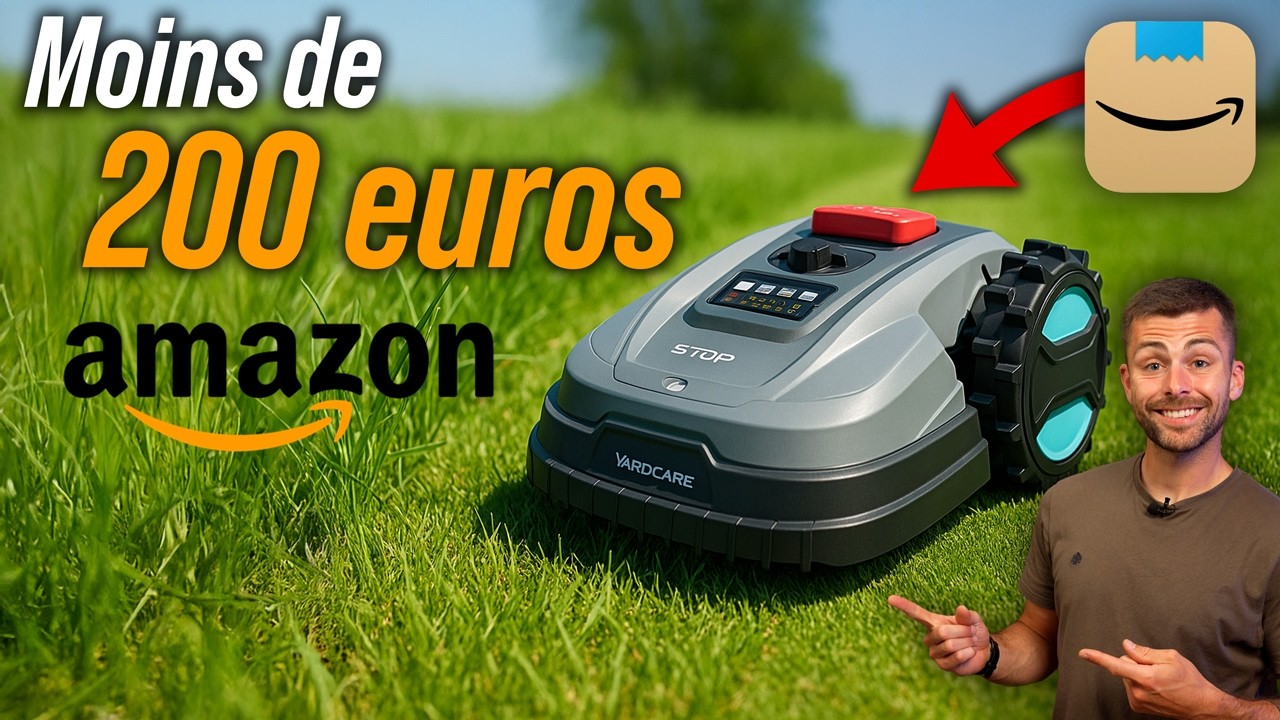 📦 САМЫЙ ДЕШЁВЫЙ НА AMAZON: Робот-газонокосилка за 200€… Невероятно! ✅