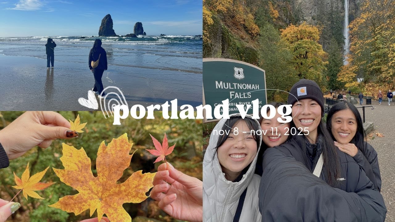 portland vlog '25 || multnomah falls, oregon coast, thrifting