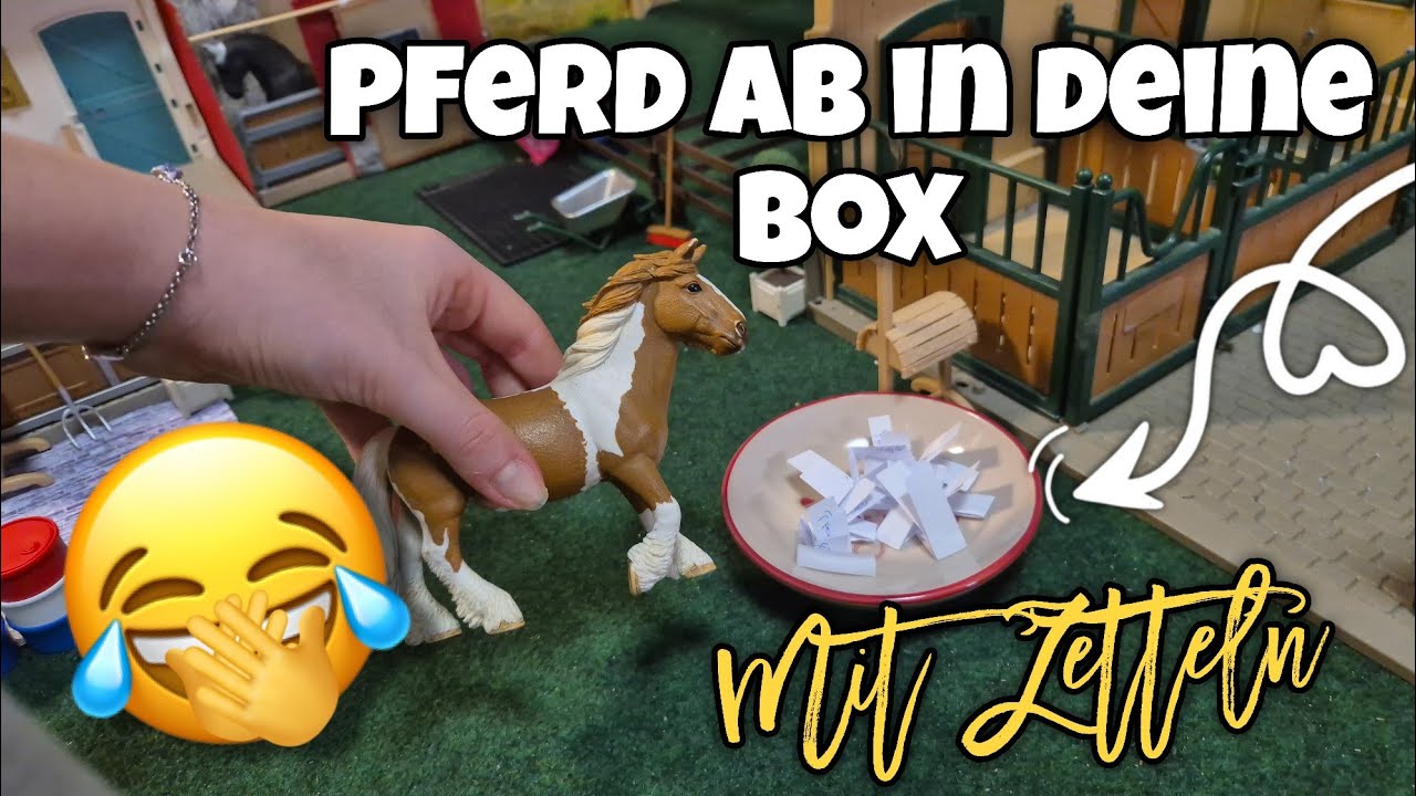 PFERD ab in deine Box mit ZETTELN🤣😱Schleich NEU✨️🥳