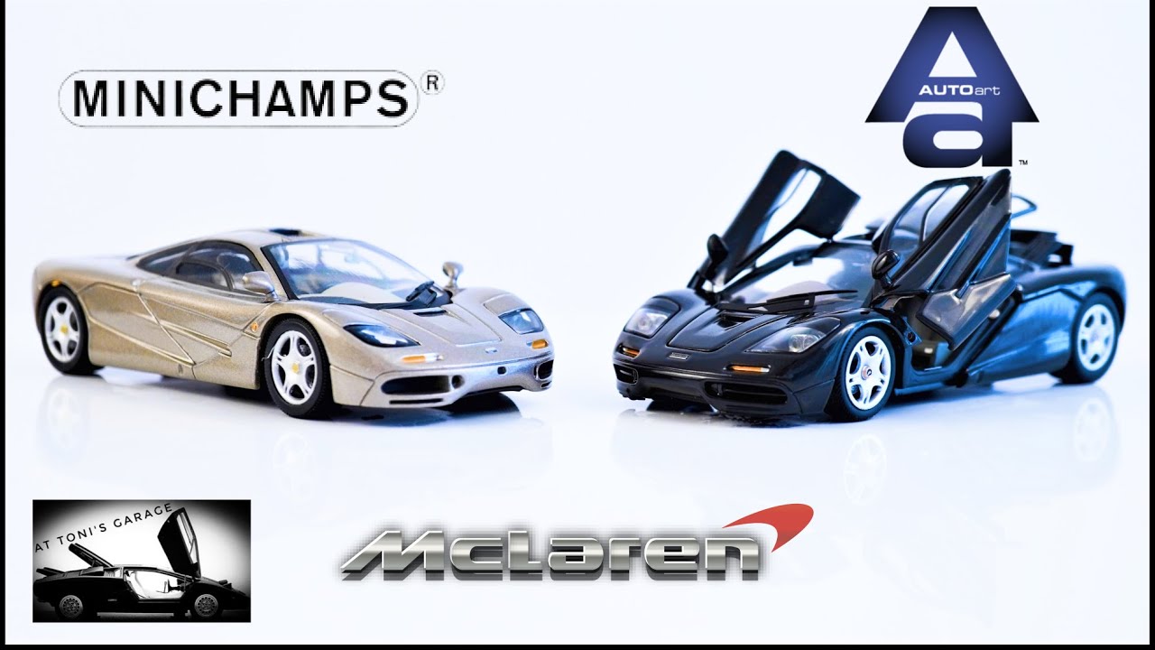 VERSUS - McLAREN F1 -  AUTOart VS Minichamps 1/43