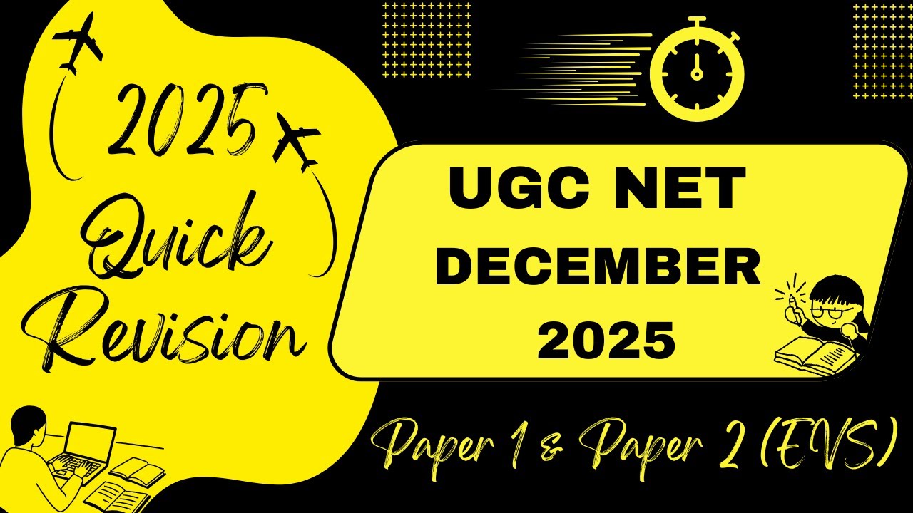 Last Minute Quick Revision | UGC NET December 2025 | Paper 1 & Paper 2 (Environmental Science)