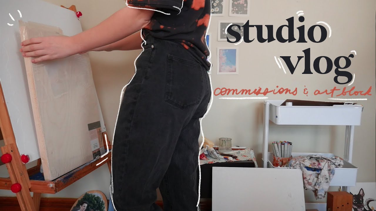Studio Vlog #1 🍋 my FIRST commissions & feeling uninspired