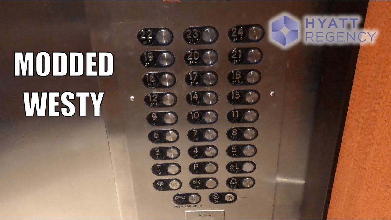 Modded Westinghouse Traction Elevators - Hyatt Regency in Miami, FL
