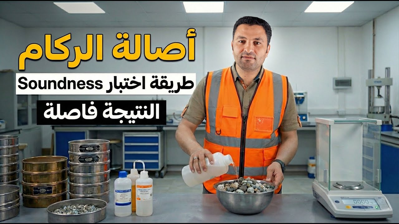اختبار الأصالة للركام (السن) الخشن والناعم | Soundness Test of Aggregates | STM C88