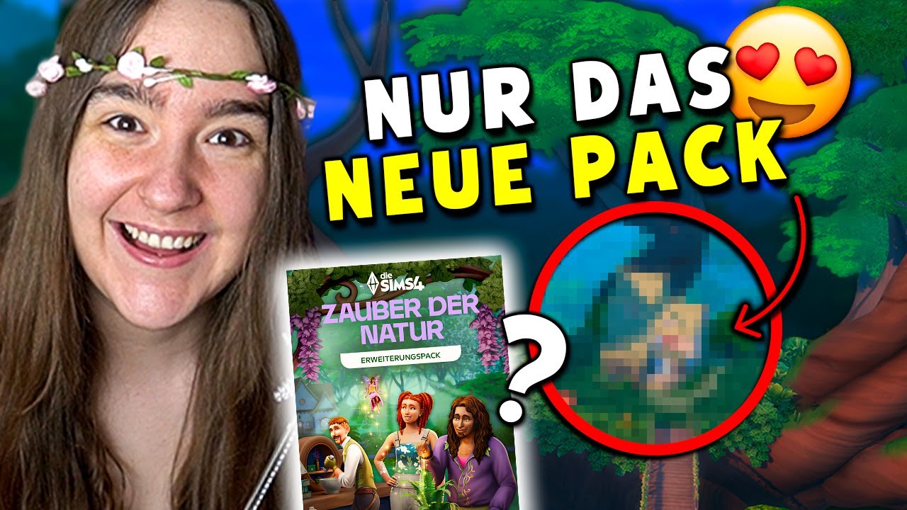 SO sieht ein Haus aus, wenn man nur Zauber der Natur benutzt?! WOW😳😍 Die Sims 4 Bau Challenge