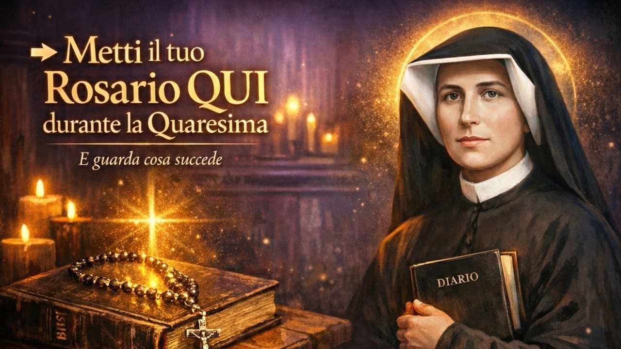 Metti il tuo Rosario QUI durante tutta la Quaresima e vedi cosa succede – Santa Faustina