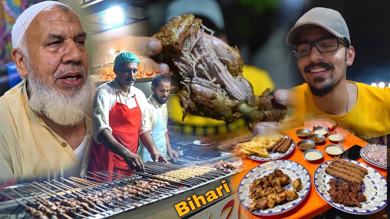 LAHORI STREET FOOD IN PAKISTAN - Mutton Joint King & Karachi Style BBQ