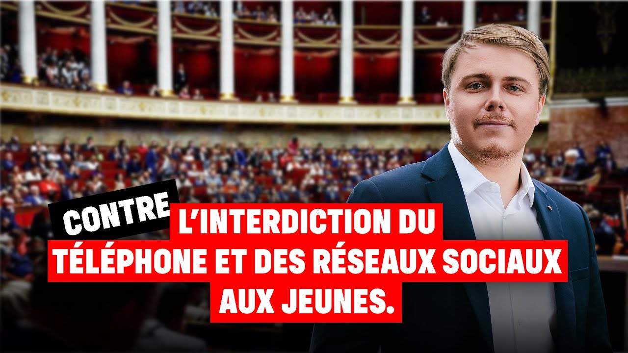 Discours de Louis Boyard contre l'interdiction des r&eacute;seaux sociaux aux moins de 15 ans