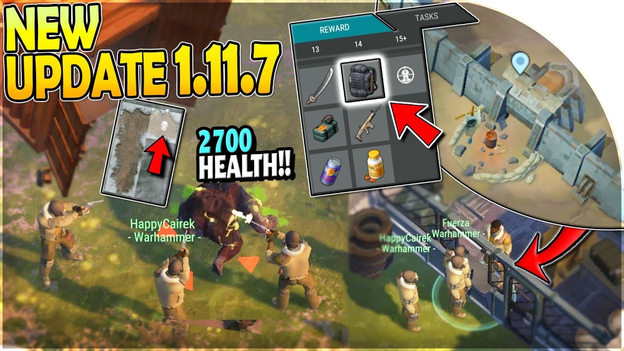 NEW UPDATE 1.11.7 -  DEVOURER BOSS, TACTICAL BACKPACK from SECTOR 7 CAMP QUESTS in Last Day on Earth
