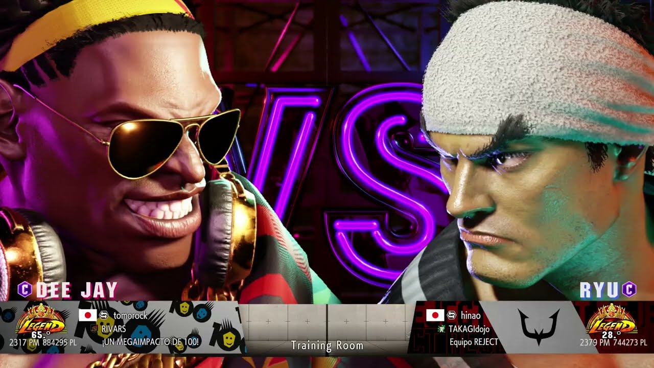 SF6-HINAO( RYU ) VS TOMOROCK (DEE JAY )STREET FIGHTER 6