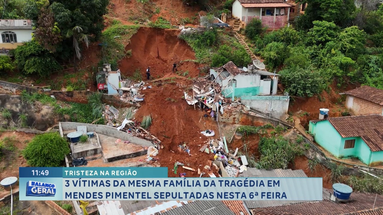 Tragédia na região: Três vítimas da mesma família são sepultadas em Mendes Pimentel.