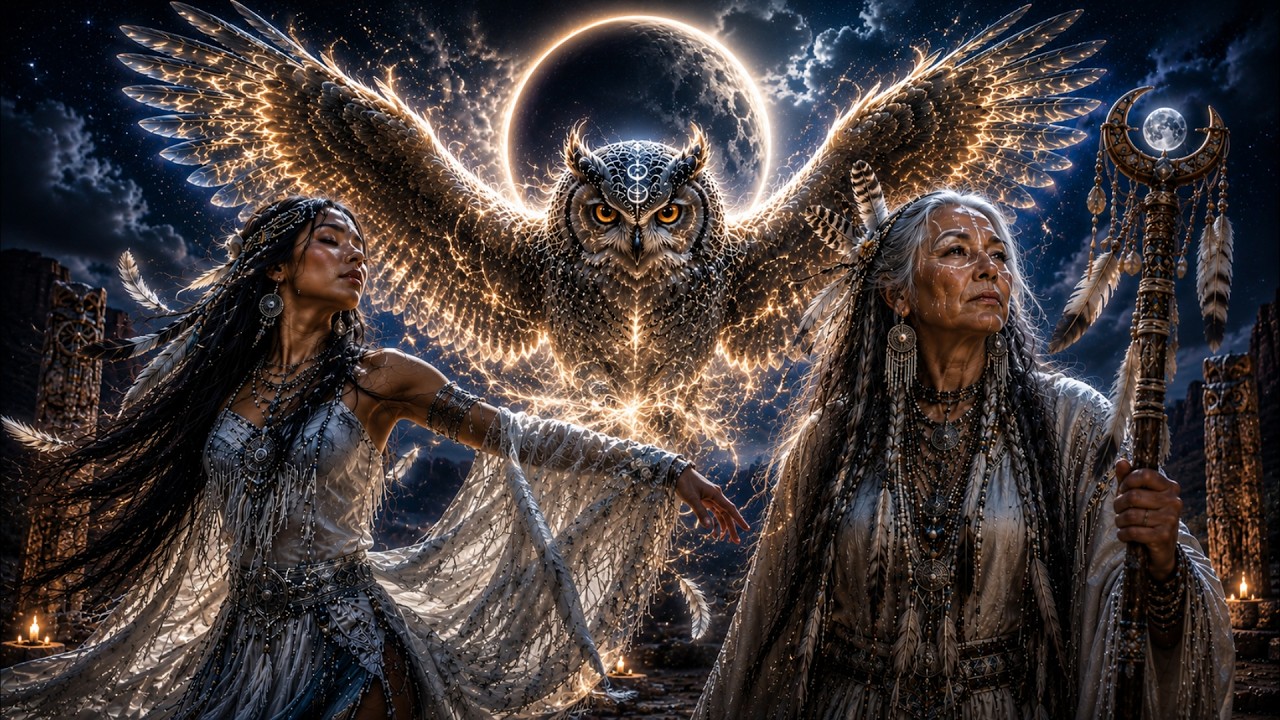 🌙 FEEL Moon Eclipse Portal 🦉 Deep Shamanic Owl Spirit Activation &bull; 432Hz