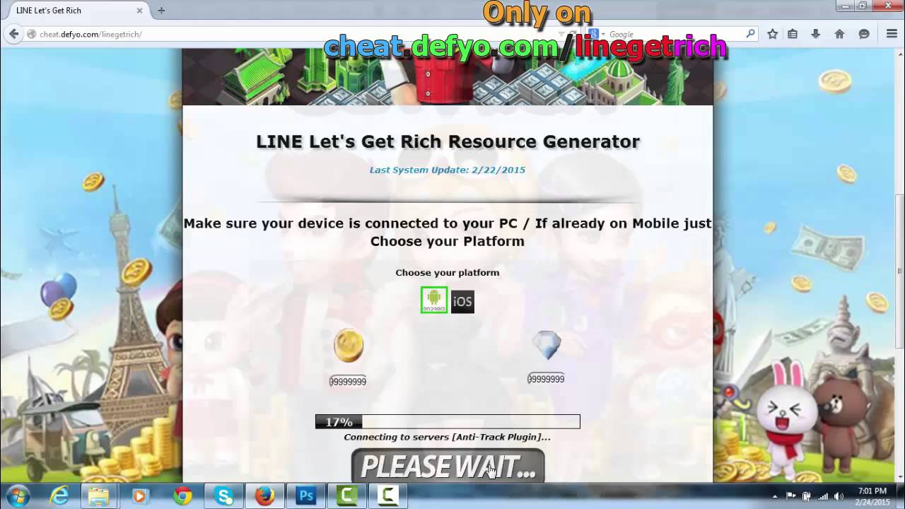 Hack the game LINE Let's Get Rich - LINE Let's Get Rich Cheats