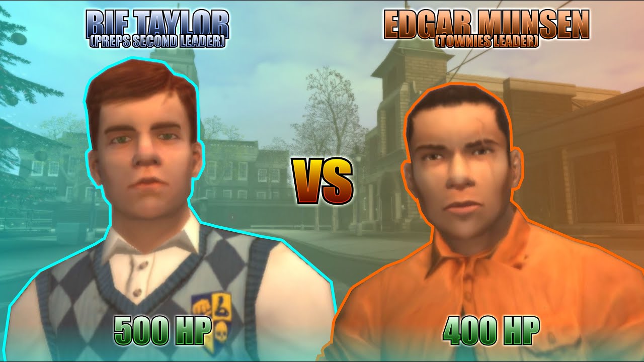 BULLY SE : Bif Taylor (Preppies) vs Edgar Munsen (Townies) Full HD