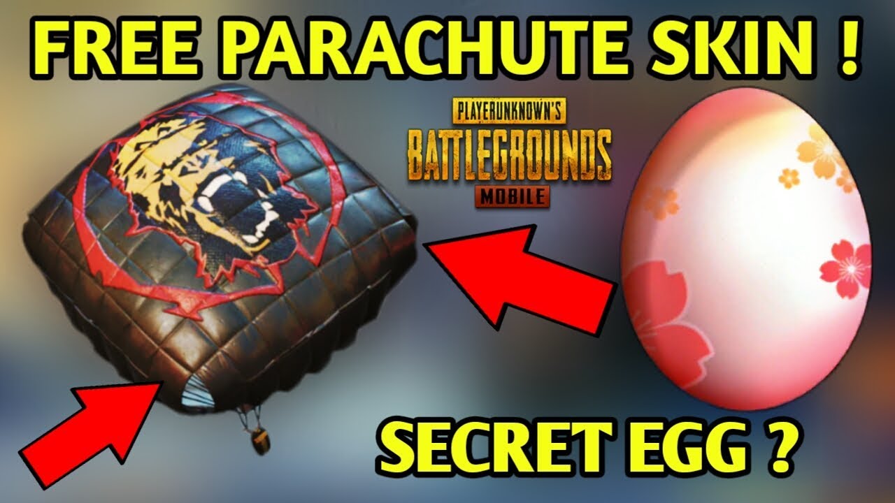 How To Get Free Parachute Skin In Pubg Mobile | Secret Egg Trick In Pubg
