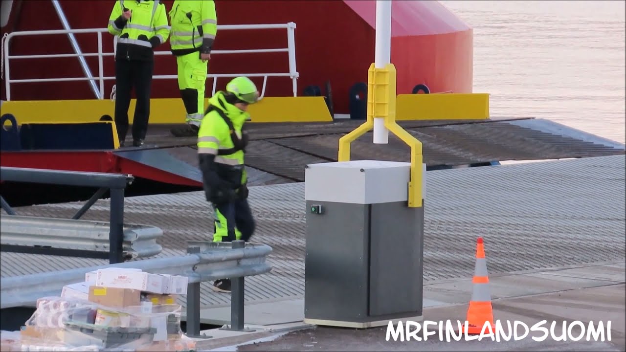 Christmas Cruise M/S Gabriella Arriving at Mariehamn Åland 4 December 2021 Viking Line Finland