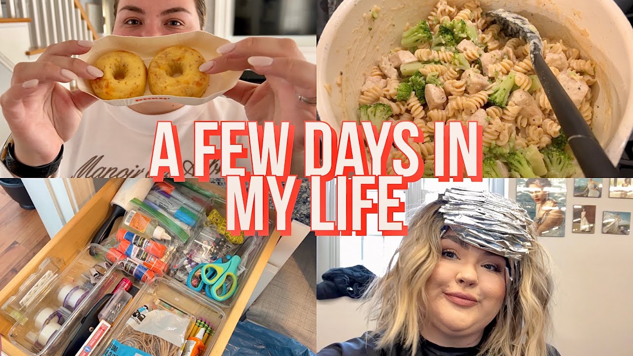 A FEW DAYS IN MY LIFE VLOG | EGG BITES, HAIR APPT, ORGANIZING + COOKING!