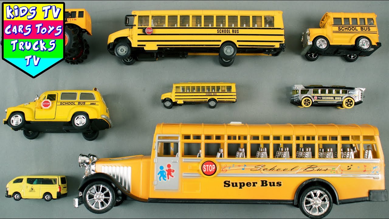 Learning School Buses For Kids | Kindergarten Videos