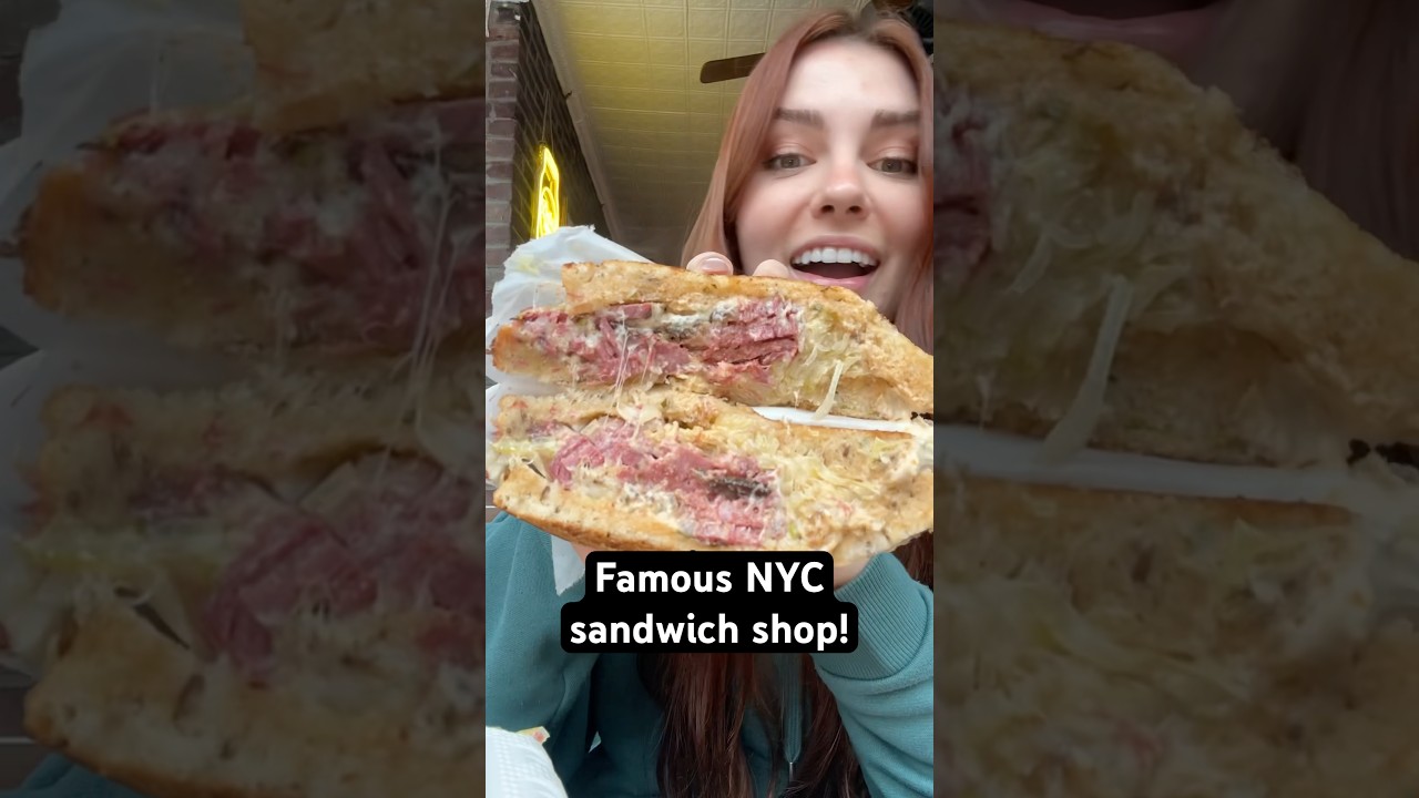 Everything I ate at the famous Edith&rsquo;s Sandwich Counter! #foodie #shorts #eating #nycfood #sandwich