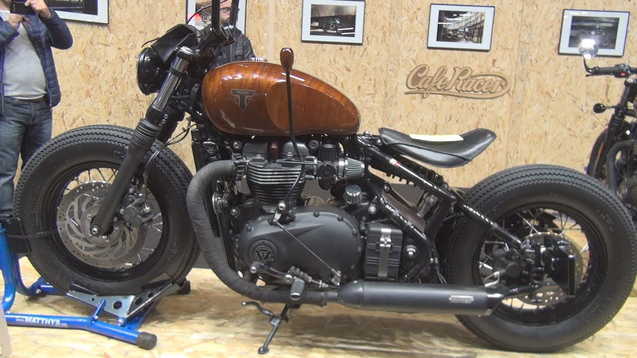 Triumph Bonneville Bobber 1200 cc Custom by Triumph Lyon Exterior and Interior
