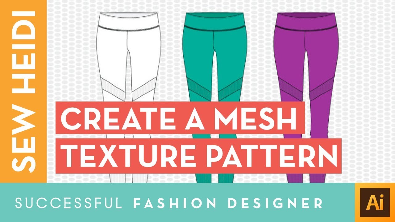 How to Create Mesh Repeating Pattern Texture in Illustrator