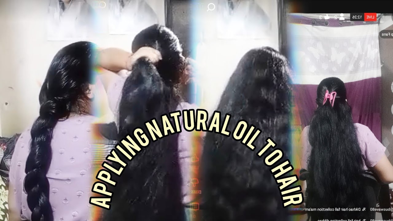 🌻Rapunzel Sakshi 🌻 is live applying natural oil to hairs 🥰🎀