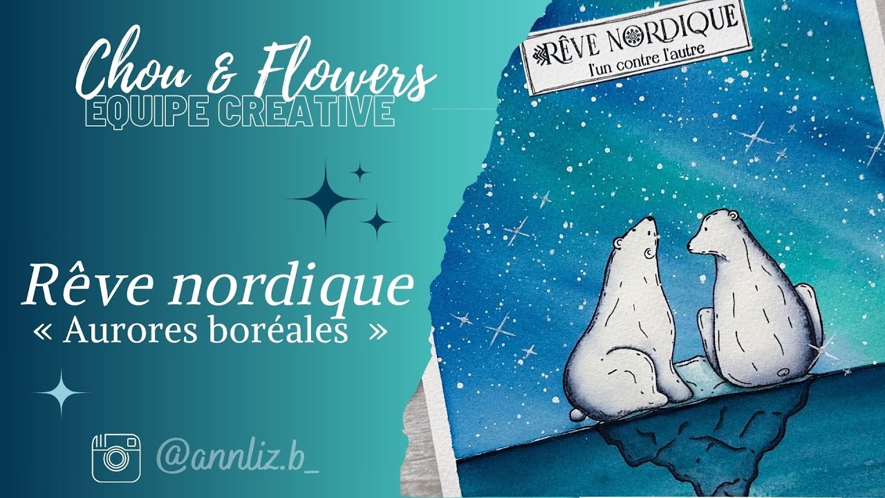 Aurores boréales à l’aquarelle