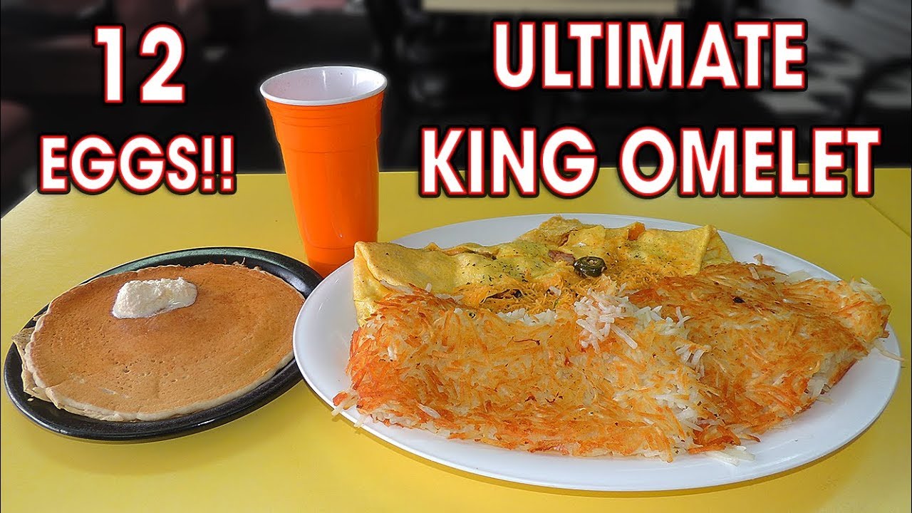 ULTIMATE KING 12-EGG BREAKFAST OMELET CHALLENGE IN OGDEN, UTAH!!