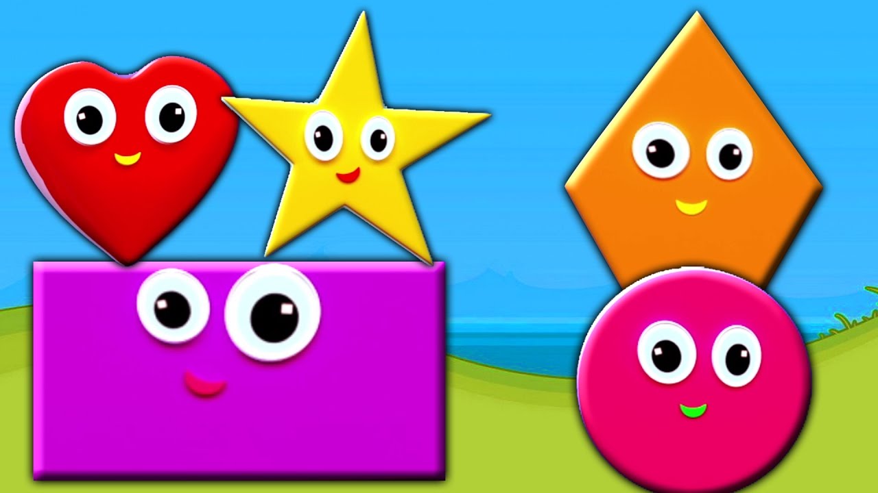 Hình dáng bài hát | giáo dục video | Learn Shapes | Music For Kids | Shapes Song For Kids