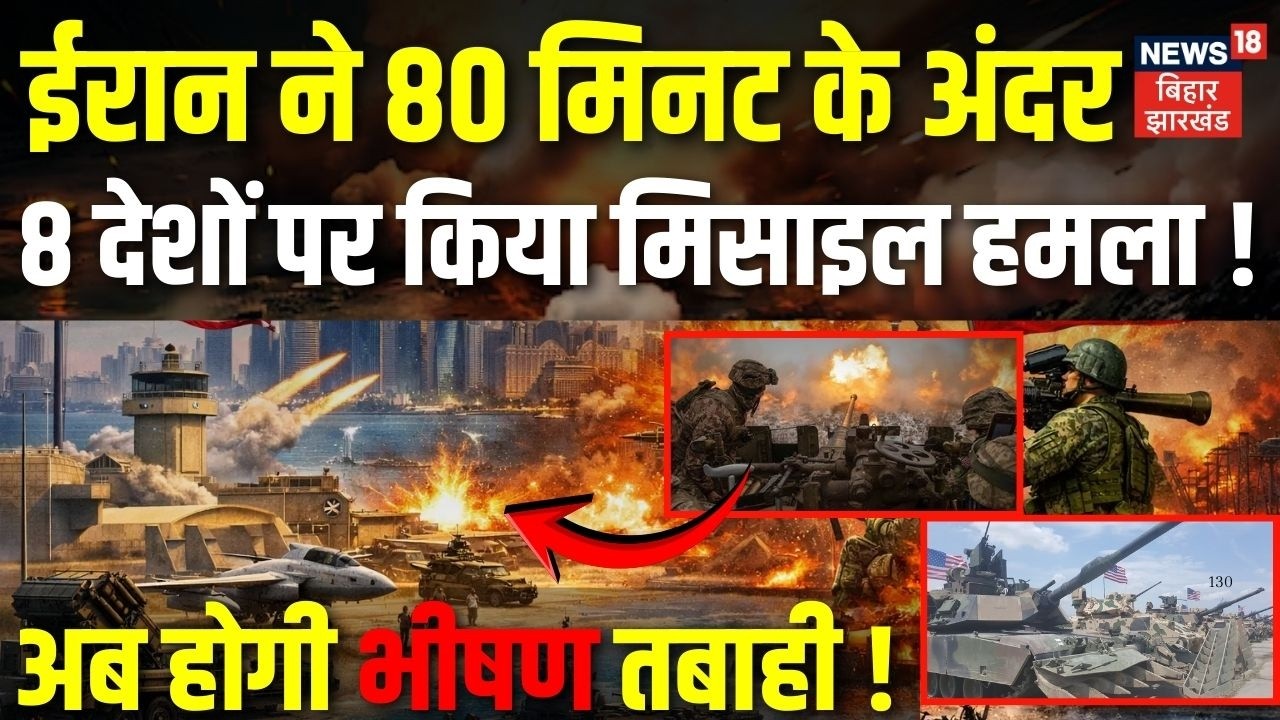 Khamenei Death : ईरान ने 80 मिनट के अंदर 8 देशों पर किया मिसाइल हमला ! | Ayatollah | Iran Israel War