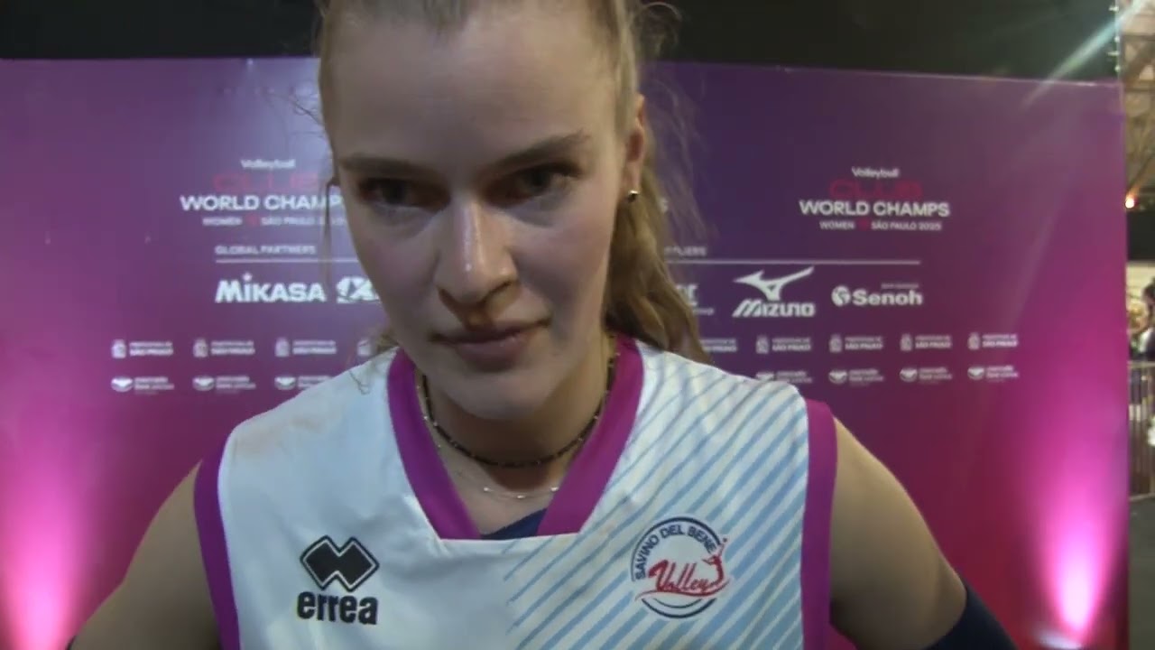 Camilla Weitzel dopo la vittoria 3-0 contro l'Osasco São Cristóvão Saúde