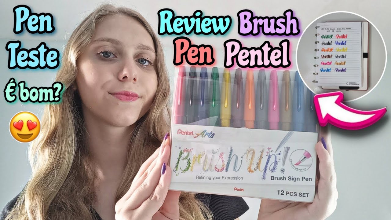 REVIEW BRUSH SIGN PEN DA PENTEL | Pen teste + é realmente bom?