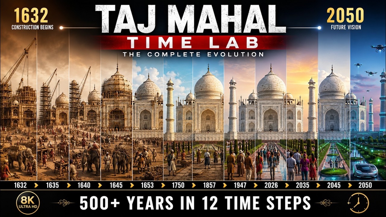Taj Mahal Time Lab (1632&ndash;2050) | Полная эволюция самого красивого памятника в мире