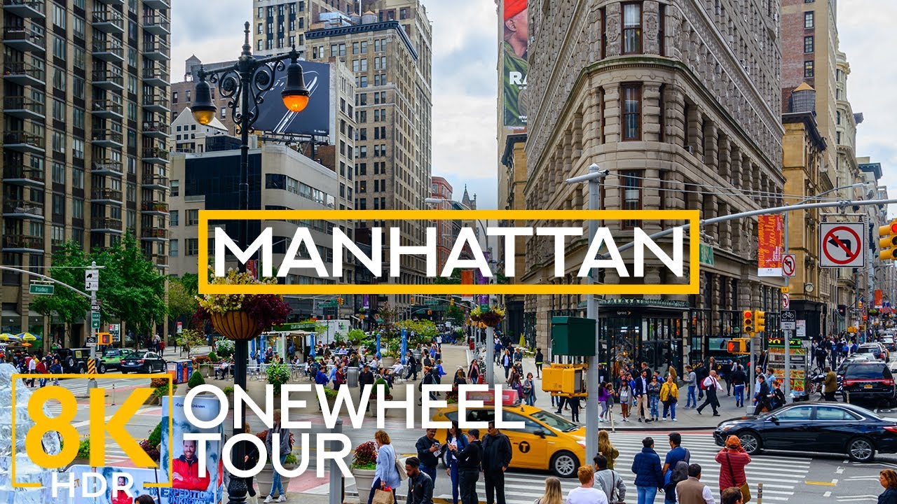 360&deg; VR 8K Tour of Downtown Manhattan | One Wheel Ride Through New York's Heart